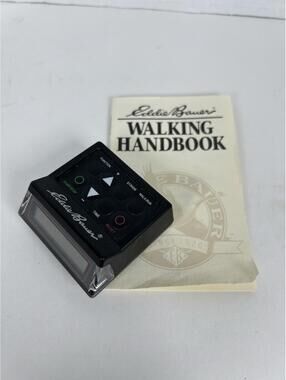 Vintage Eddie Bauer Walking Handbook And Pedometer Fast Shipping UNTESTED